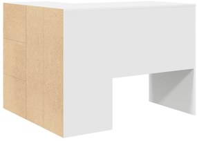 mesa de canto Branca 102x88x75 cm Madeira de Engenharia