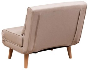 Sofá-cama 1 Lugar Folde – Creme – 180 x 80 cm