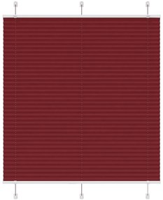 Plissado Cego Bordéus Vermelho 120x150 cm Largura Tecido