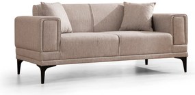 Sofá de 2 Lugares Horizon – Castanho Claro – 170 cm x 85 cm x 77 cm