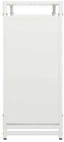 Suporte para lenha 90x28x65 cm aço laminado a frio branco