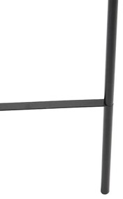 Candeeiro de pé inteligente preto com Wi-Fi A60 vidro fumê - Bliss