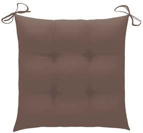 Cadeiras de jardim c/ almofadões 4 pcs madeira de acácia maciça