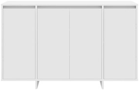 Buffet Branco Branco Madeira Engenheirada 120 x 41 x 75 cm