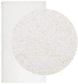 Tapete shaggy de pelo alto PAMPLONA 60x110 cm creme