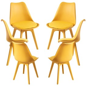 Pack 6 Cadeiras Synk Suprym - Amarelo