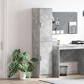 vidaXL buffet Cinza concreto MDF com laminado de efeito concreto Padrão