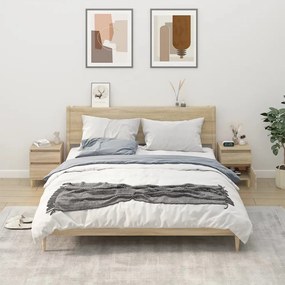 vidaXL Mesas de cabeceira 2 pcs 40x35x50 cm carvalho sonoma
