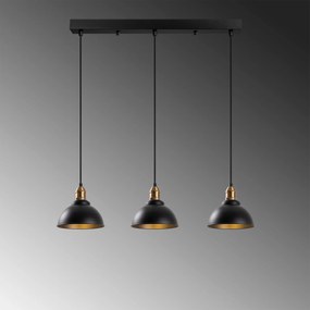 Candeeiro de Teto Varzan – Preto Antigo – 70 x 21 x 117 cm