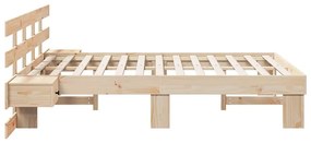 Estrutura da Cama com gaveta Castanho 120 x 200 cm