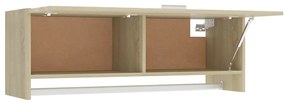Roupeiro 100x32,5x35 cm derivados de madeira carvalho sonoma