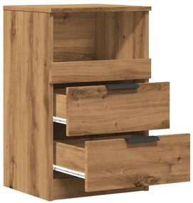 Mesa cabeceira 40x36x65 cm derivados madeira carvalho artisiano