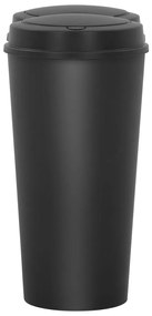 Caixote de lixo duplo 50 L preto