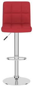 Bancos de bar 2 pcs tecido vermelho tinto