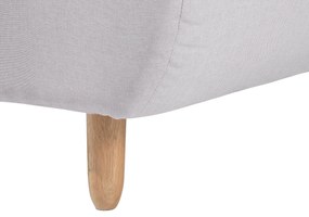 Chaise-longue em tecido cinzento claro ALSTEN Beliani