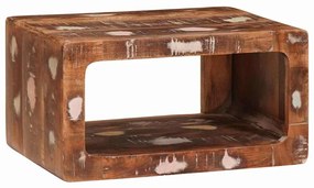 vidaXL Mesas de cabeceira 45 x 30 x 24 cm Madeira recuperada maciça