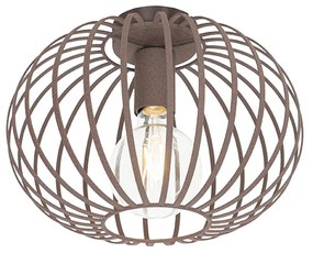 Luminária de teto design ferrugem marrom 30 cm - Johanna Design