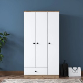 Roupeiro BA117 – Nogueira Branca – 90x170x42,5 cm