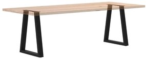 Pés para mesa de jantar em formato de V, 2 peças, preto, 50x(72-73,3)