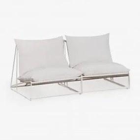 Sofá Modular De Jardim De 2 Peças Amaro Gardénia Branco - Sklum