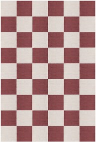 Tapete em juta artesanal de pelo curto Chess Flatweave