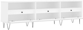 Móvel de TV 150x30x44,5 cm derivados de madeira branco