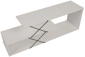 Móvel de TV Zigzag – Branco – 120 cm x 40 cm x 30 cm