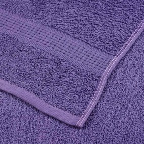 Toalhas de banho 10 pcs 70x140 cm 360 gsm 100% algodão roxo