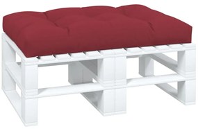 Almofadão p/ sofá de paletes 120x80x12 cm tecido vermelho tinto