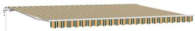 Toldo Retrátil Verde e amarelo 500 × 300 cm Verde e amarelo