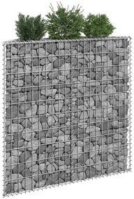 Canteiro elevado/cesto gabião trapézio 100x20x100cm aço galvan.