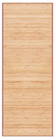 Tapete de bambu 80x200 cm castanho