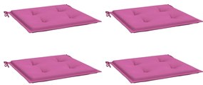 Almofadões p/ cadeira 4pcs 50x50x4cm tecido rosa