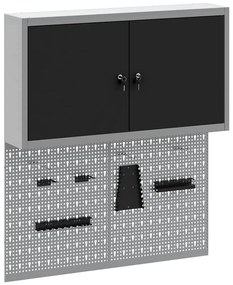 Conjunto de Armário para Ferramentas e Painel de Ferramentas de 3 Peça