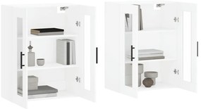 Móveis de parede 2 pcs derivados de madeira branco