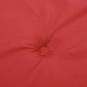 Almofadão p/ banco de jardim 100x50x3cm tecido oxford vermelho