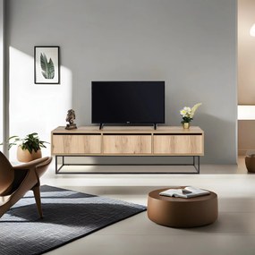 Móvel TV Kordon – Felt Black – 180x50x40 cm