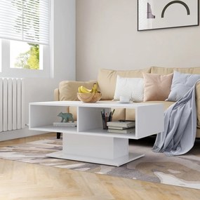 806822 vidaXL Mesa de centro 103,5x50x44,5 cm contraplacado branco
