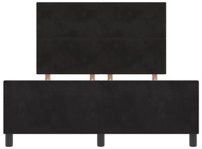 Estrutura de Cama vidaXL Preta 140x190 cm em Veludo