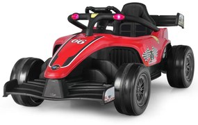 Carro elétrico para crianças 12V Carro de corrida elétrico para crianças com controle remoto amarelo