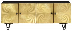 Móvel de TV 110x30x45 cm madeira de mangueira maciça