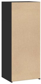 Armário alto 50x41x124 cm derivados de madeira preto