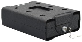 Cofre de Segurança Preto Metal Pequeno Fechaduras