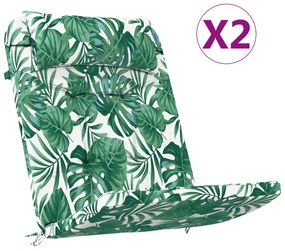 Almofada Tropical com Padrão de Folhas Padrão de Folhas Poliéster