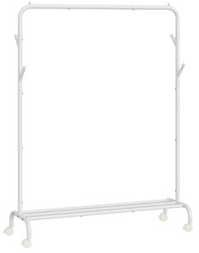 Cabide com rodas 103,5 cm de largura branco