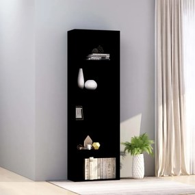 Estante com 5 prateleiras 60x30x189 cm contraplacado preto