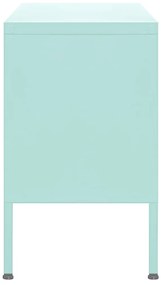 Móvel de TV aço 105x35x50 cm verde-hortelã