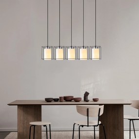 Candeeiro de Teto Swank – Preto – 85 cm de Diâmetro