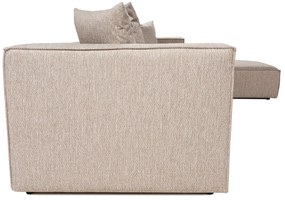 Sofá de Canto Sora – Bege Areia – 350 cm x 65 cm x 190 cm
