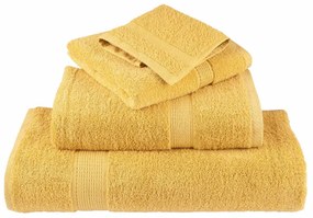 Toalhas de mãos premium SOLUND 2pcs 30x30 cm 600 g/m2 dourado